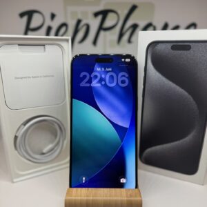 Apple IPhone 15 Pro Max mit 512GB titan black 1A ZUSTAND Akku 100%