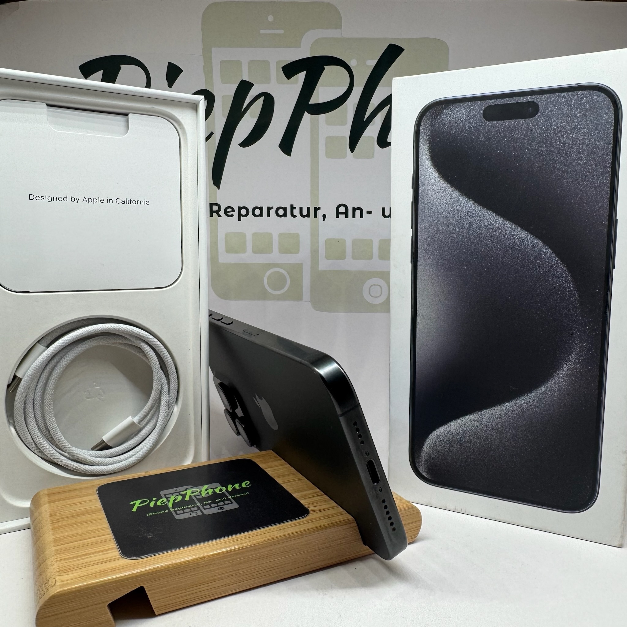 Apple IPhone 15 Pro Max mit 512GB titan black 1A ZUSTAND Akku 100% – Bild 8