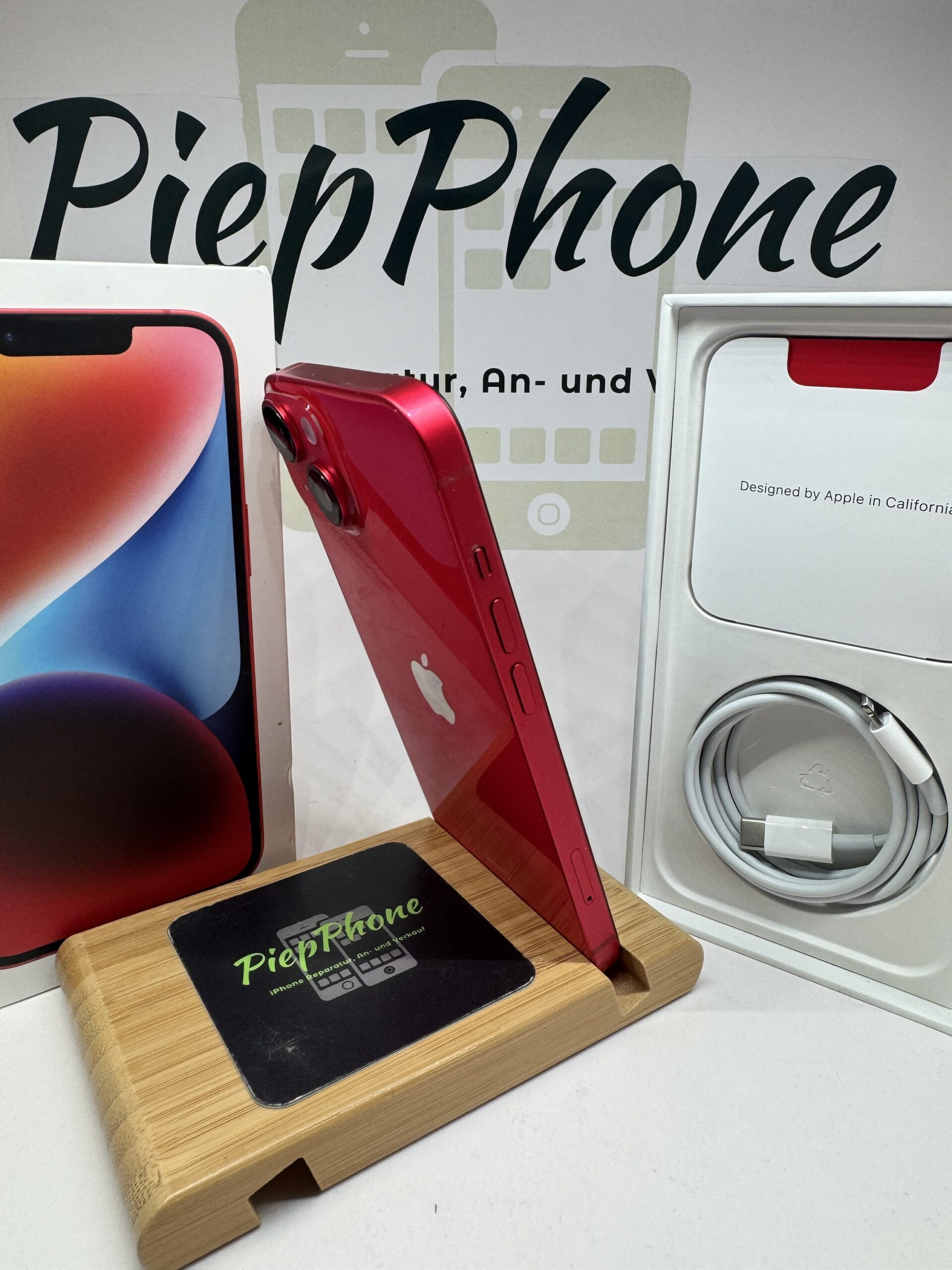 Apple iPhone 14 mit 128 GB red Edition Akku NEU 100% – Bild 9