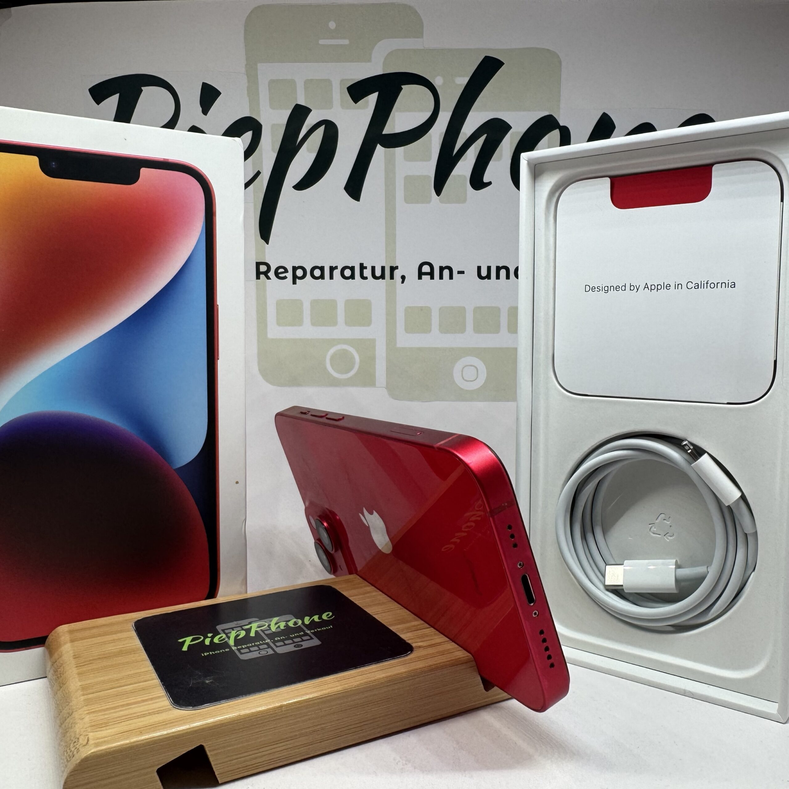 Apple iPhone 14 mit 128 GB red Edition Akku NEU 100% – Bild 8